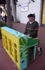 Bob playing piano