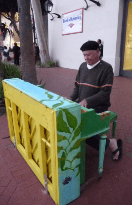 Bob playing piano